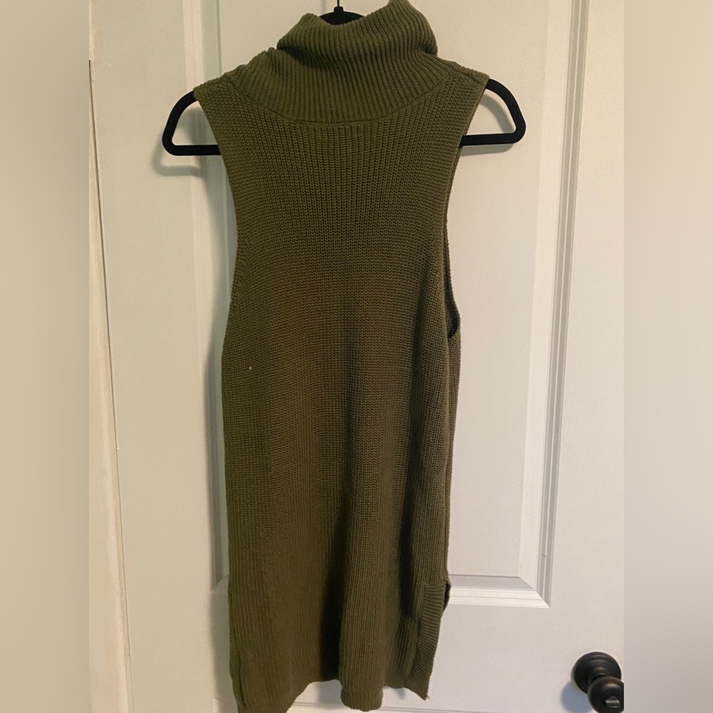 olive green sweater dress